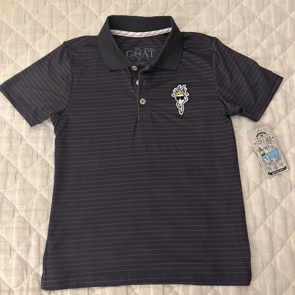 GOAT DARK GREY POLO SHIRT  | NWT | SIZE SMALL
